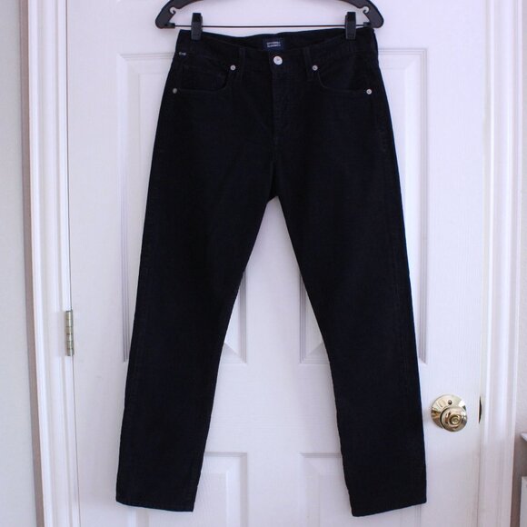 Citizens of Humanity Emerson Straight Corduroy Pants Navy Cotton - Picture 1 of 10